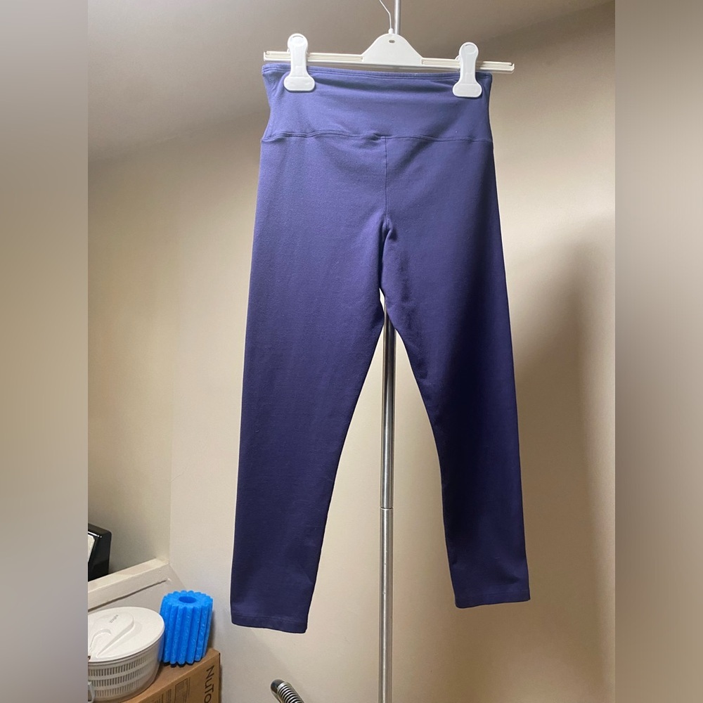 Yummie Tummie by Heather Thomson Leggings Nora Skimmer Midnight Navy Size Medium